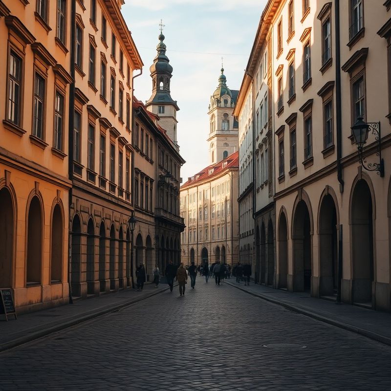 Pohled do ulice Horní náměstí v Olomouci